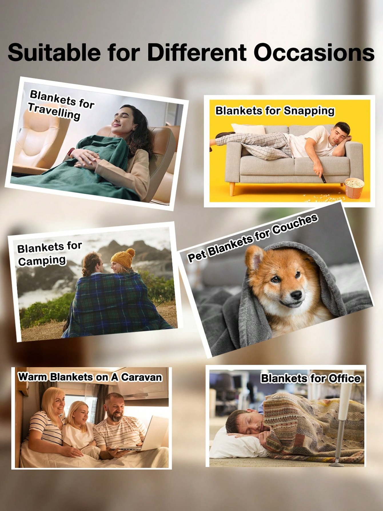 Custom Photo and Text Flannel Blanket Personalized Photo Collage and Text Customization